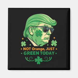 Not Orange, Just Green Today – Funny Trump St. Magnet