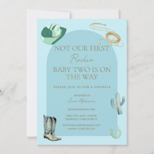 Not Our/Her First Rodeo Baby Sprinkle Invitation