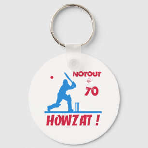 Not out at 70 key ring