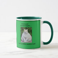 Not overweight fat cat mug