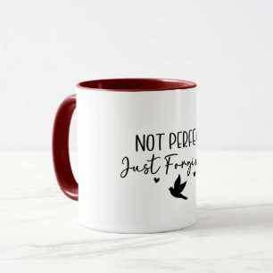 Not Perfect Just Forgiven Christian Easter Mug