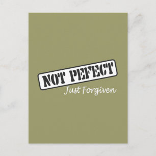 Not Perfect Just Forgiven. Postcard