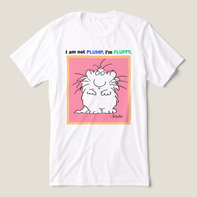 NOT PLUMP, FLUFFY Boynton Tri-Blend Shirt (Design Front)