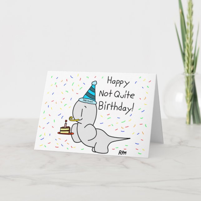 Not Quite Nelson Birthday Card (Front)