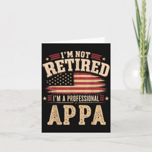 Not Retired A Professional Flying Bison Fathers Card