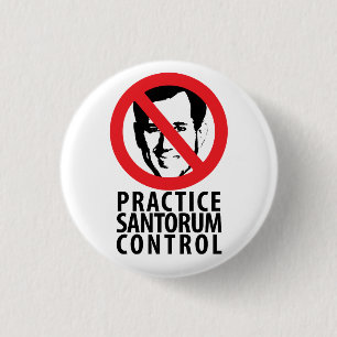 Not Rick Santorum in 2012 3 Cm Round Badge