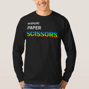 Not Rock Paper It's Scissors Lgbt Lesbians T-Shirt