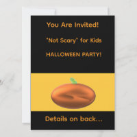 "Not Scary" for Kids HALLOWEEEN PARTY Invitation