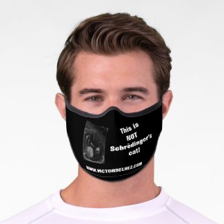 Not Schrödinger's cat Premium Face Mask (black)