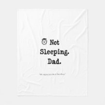 Not Sleeping Dad Blanket – Cosy Nap Gift