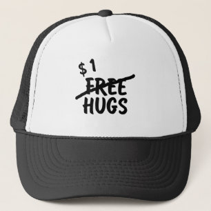 Not so free hugs trucker hat