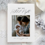 Not So Silent Night New Baby Christmas Card<br><div class="desc">Not So Silent Night New Baby Christmas Card</div>