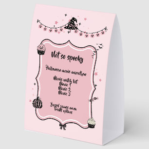 Not So Spooky Pinkoween Menu