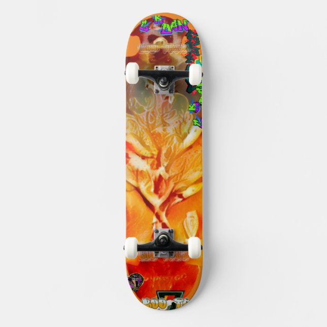 Not So Still Life #2 Orange Tree Surreal Skateboard (Front)