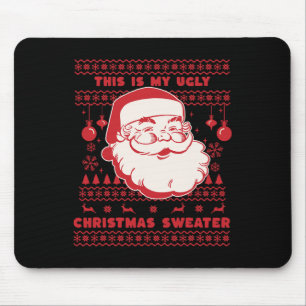 Not So Ugly Christmas Santa Xmas Family Mouse Mat