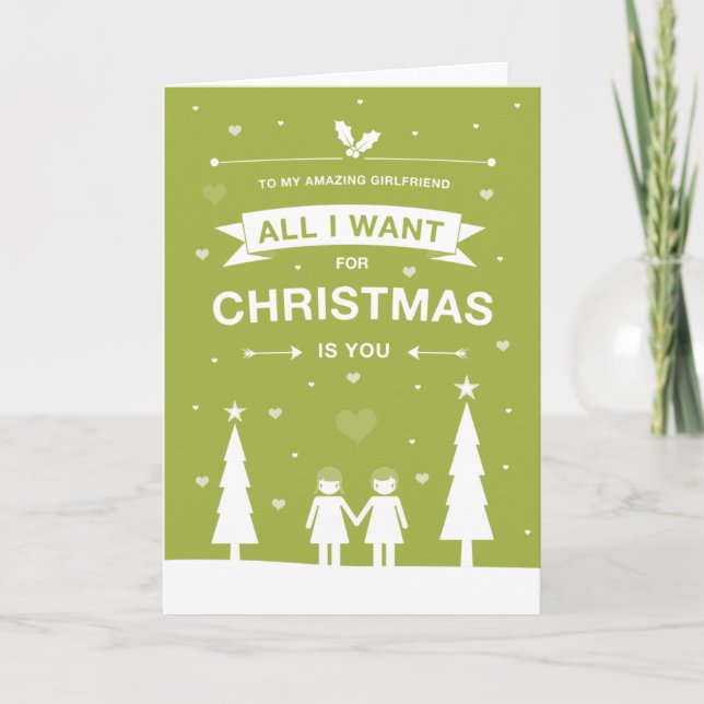 Not Straight Design Amazing Girlfriend Card (Front)