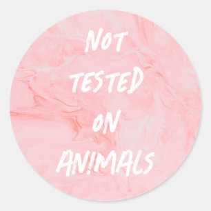 Not tested on animals classic round sticker