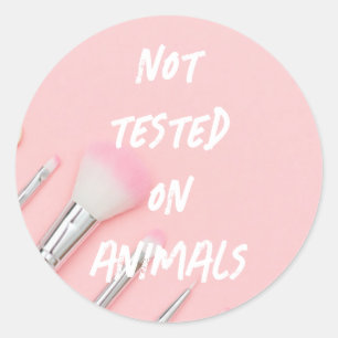 Not tested on animals classic round sticker