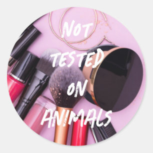 Not tested on animals classic round sticker