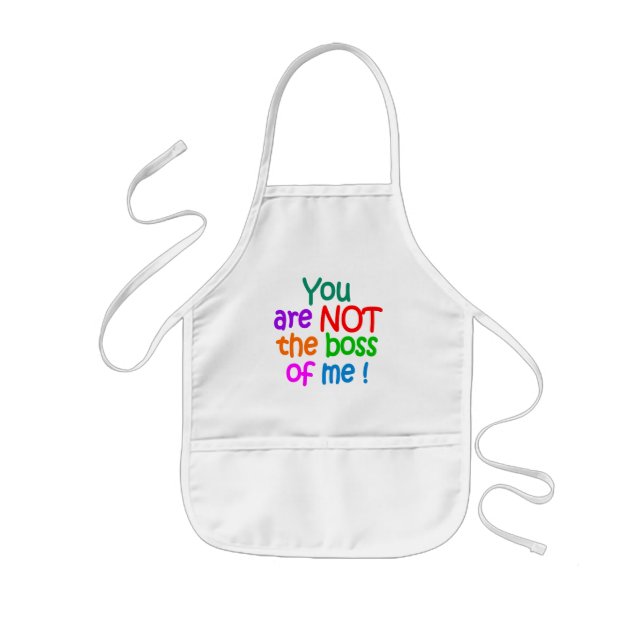 NOT the boss!  apron (Front)