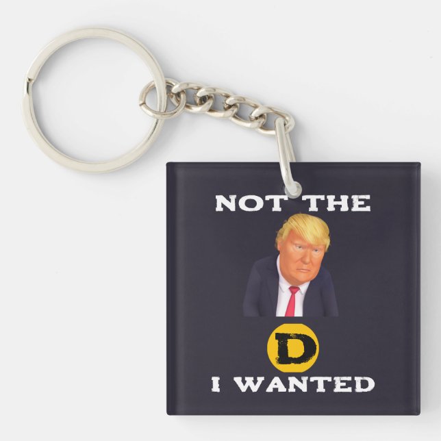 Not The D I Wanted Keychain (Front)