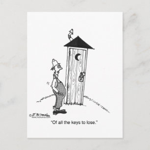 Not The Key To Lose Postcard