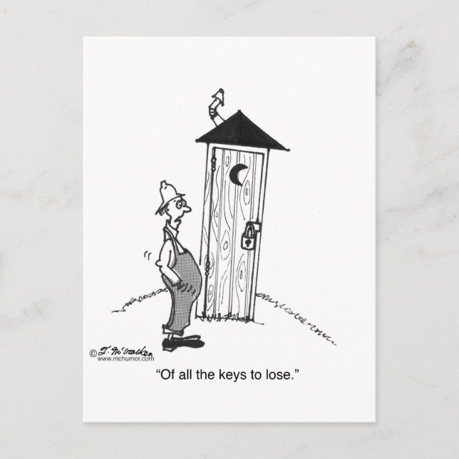 Not The Key To Lose Postcard (Front)