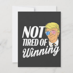 Not Tired of Winning Trump Maga inauguration Day Thank You Card