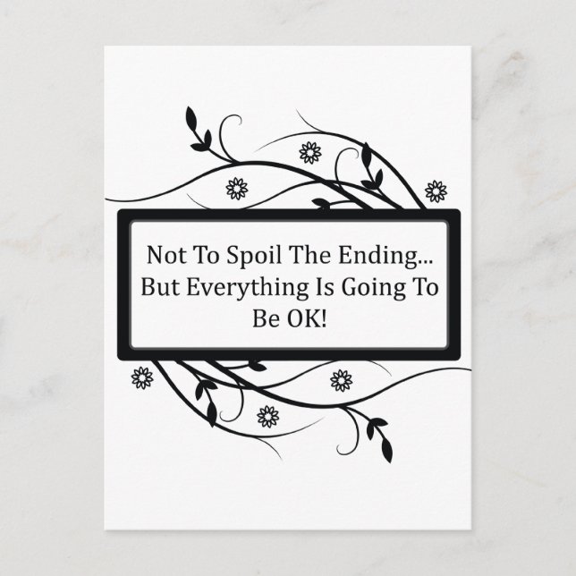 Not To Spoil The Ending Postcard (Front)