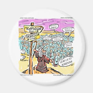 Not To Temptation? Funny Gifts Cards & Tees Magnet