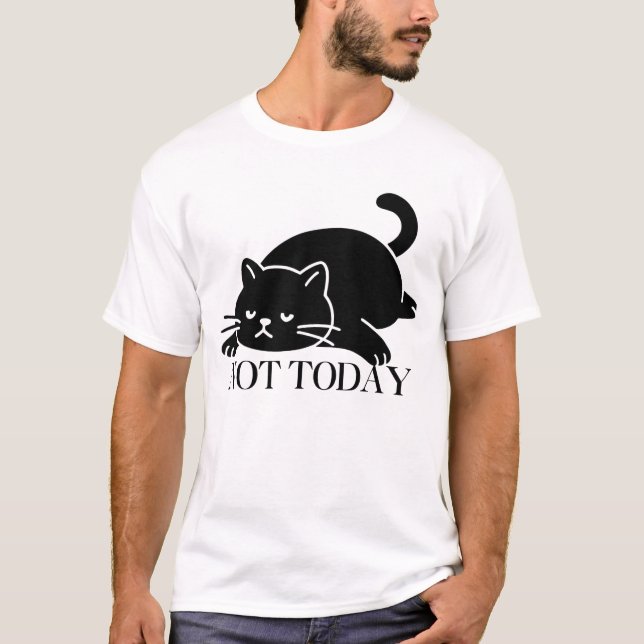 Not Today Cat Funny T Shirt for Cat Lovers (Front)