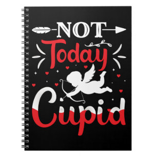 Not Today Cupid Funny Valentine's Day Notebook