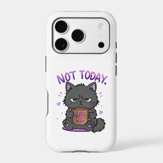 Not Today Grumpy Cat Coffee Lover Cute Funny Cat
