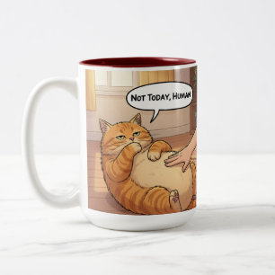 Not Today Human Grumpy Cat Mug Lazy Cat Funny Co