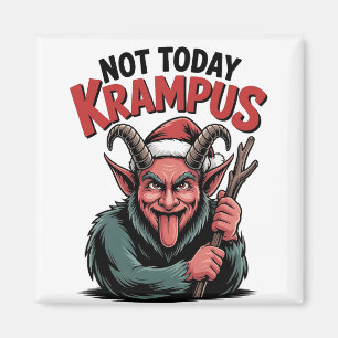Not Today Krampus Evil Krampus Christmas Magnet