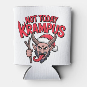 Not Today Krampus Funny Christmas Evil Krampus Can Cooler