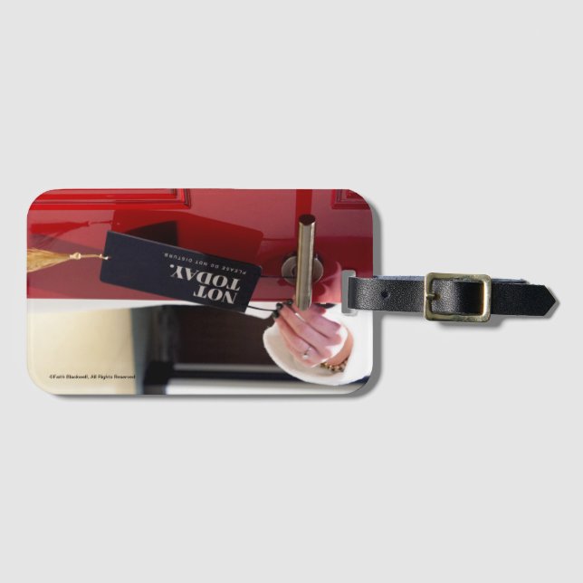 Not Today Luggage Tag (Front Horizontal)