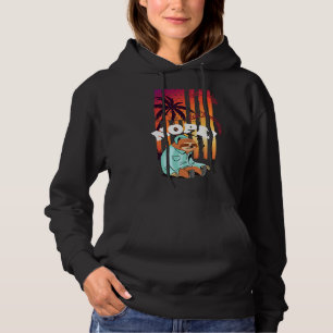 Not Today Nope Sleeping Sloth Sunset Flag Hoodie