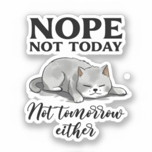 Not Today, Not Tomorrow – Sleepy Cat