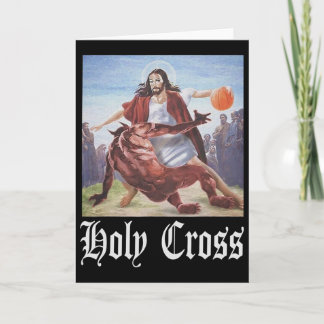 Not Today Satan Jesus Crossover Bysketbyll Holy Cr Card