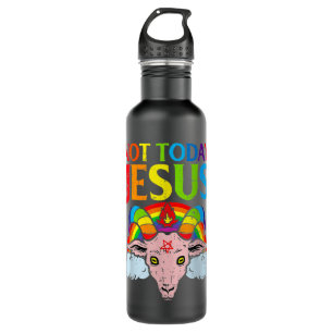 Not Today Satan Jesus vs Satan in Basketball T-Shi 710 Ml Water Bottle