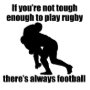 Not Tough Enough To Play Rugby Poster - 14.45 Not Tough Enough To Play Rugby Poster