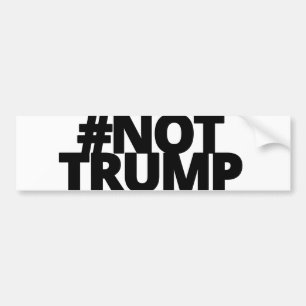 Not Trump - Blk Logo Bumper Sticker