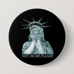 Not Trump, please! 7.5 Cm Round Badge