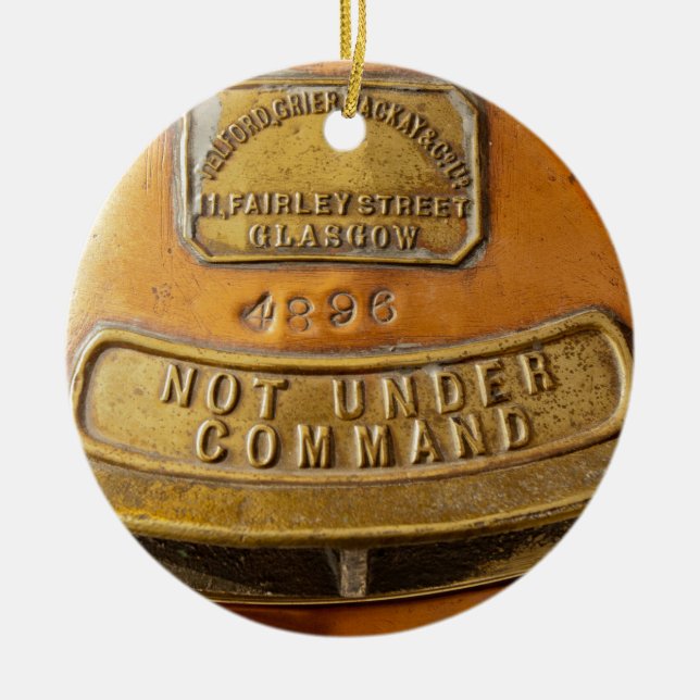 Not Under Command Ceramic Tree Decoration (Front)