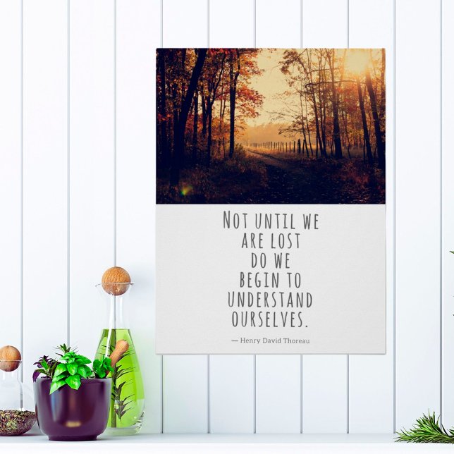 Not Until We Are Lost Thoreau Quote Poster (Creator Uploaded)