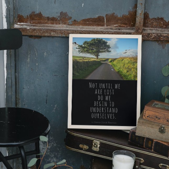 Not Until We Are Lost Thoreau Quote   Poster (Creator Uploaded)