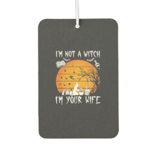 Not Witch Wife Halloween Sunset Cauldron_1 Car Air Freshener