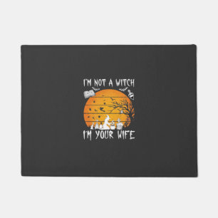 Not Witch Wife Halloween Sunset Cauldron_1 Doormat
