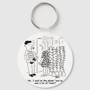 Not Won the Lottery - Won Trees Instead - Funny Key Ring